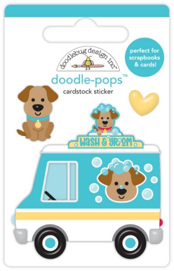 Picture of Doodlebug Doodle-Pops 3D Stickers-Wash Wagon