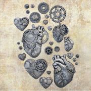 Picture of Finnabair Decor Moulds 5"X8"-Steampunk Hearts