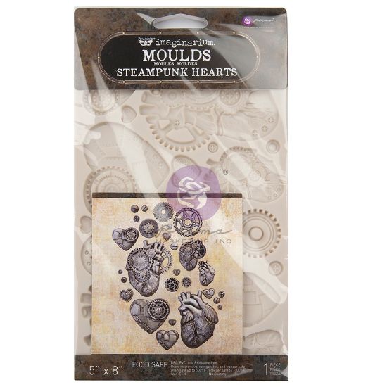 Picture of Finnabair Decor Moulds 5"X8"-Steampunk Hearts