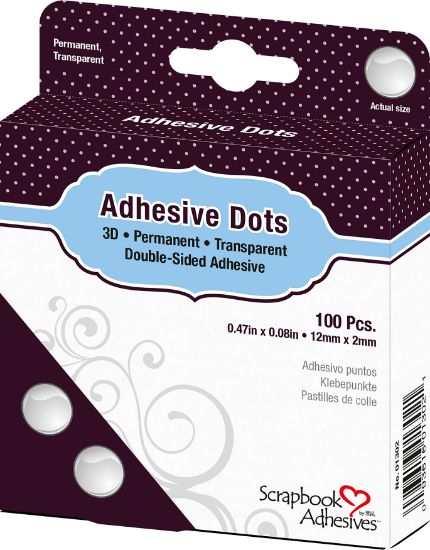 Picture of Dodz Adhesive Dot Roll 3D .0625"X.5" 100/Pkg