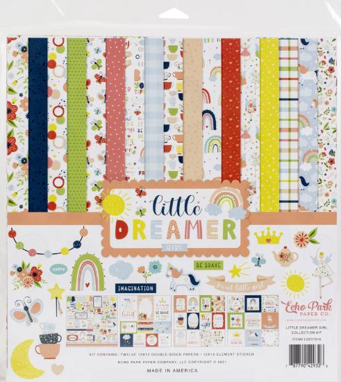 Picture of Echo Park Collection Kit 12"X12"-Little Dreamer Girl