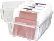 Picture of ArtBin Card & Photo Storage Box 4"X8.25"X1" Clear