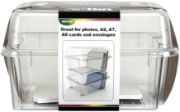 Picture of ArtBin Card & Photo Storage Box 4"X8.25"X1" Clear