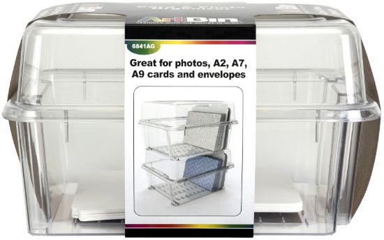 Picture of ArtBin Card & Photo Storage Box 4"X8.25"X1" Clear