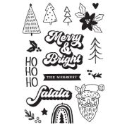 Picture of Boho Christmas Photopolymer Clear Stamps