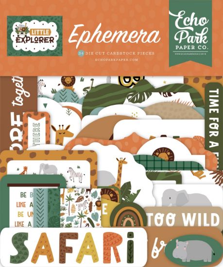 Picture of Echo Park Cardstock Ephemera 33/Pkg-Icons, Little Explorer
