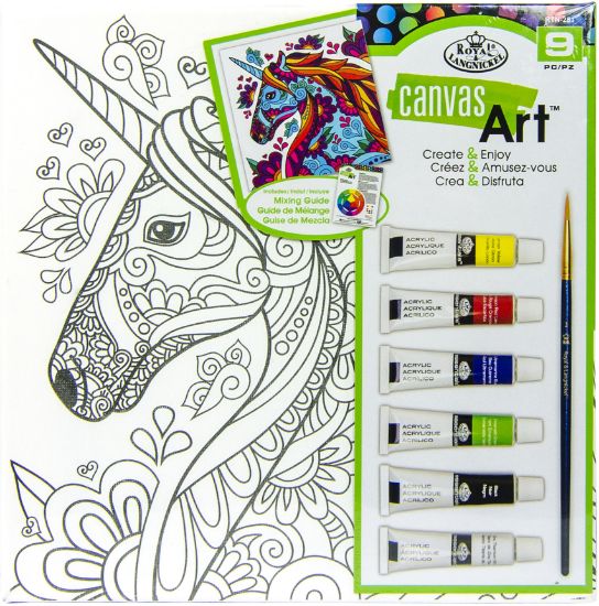 Picture of Canvas Art Paint Kit 10"X10" Unicorn