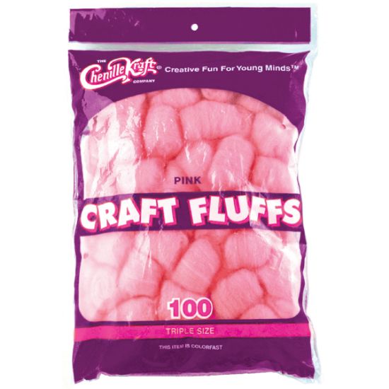 Picture of Craft Fluffs 4oz 100/Pkg Pink