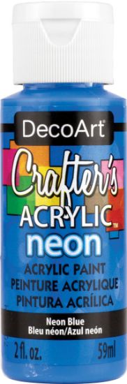 Picture of Crafter's Acrylic All-Purpose Paint 2oz Blue Neon