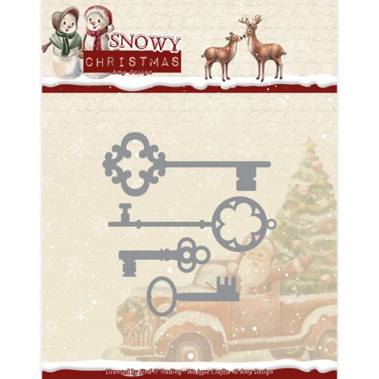 Picture of Find It Trading Amy Design Die-Snowy Christmas - Christmas Keys