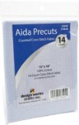 Picture of Design Works Gold Quality Aida 14 Count 15"X18" Light Blue