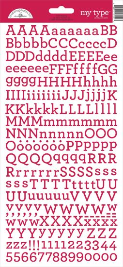 Picture of Doodlebug My Type Cardstock Stickers 6"X13" Ladybug