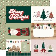 Picture of Boho Christmas Double-Sided Cardstock 12"X12"-4"x6" Elements