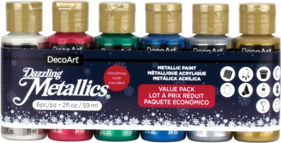 Picture of Americana Dazzling Metallics Value Pack 6/Pkg Christmas