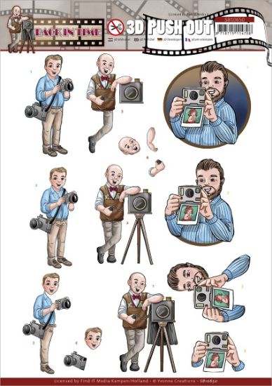 Picture of Find It Trading Yvonne Creations Punchout Sheet-Picture, Big Guys Back In Time