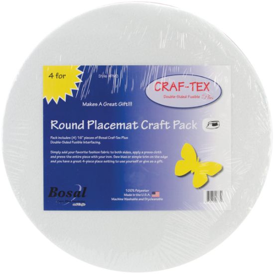 Picture of Craf-Tex Round Place Mat Craft Pack 16" 4/Pkg