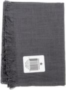 Picture of Dunroven House Fringed Edge Tea Towel 20"X28" Charcoal & Dark Grey