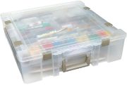 Picture of ArtBin Super Satchel Deluxe 17.25"X16.75"X5" Translucent