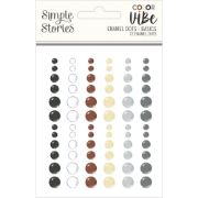 Picture of Color Vibe Enamel Dots Embellishments 72/Pkg-Basics