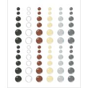 Picture of Color Vibe Enamel Dots Embellishments 72/Pkg-Basics