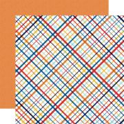 Picture of First Responder Double-Sided Cardstock 12"X12"-Valiant Plaid