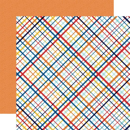 Picture of First Responder Double-Sided Cardstock 12"X12"-Valiant Plaid