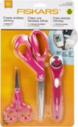 Picture of Fiskars Fabric Craft Sewing Fashion Starter Set 3pcs Rotary Cutter & 2 Pair Of Scissors