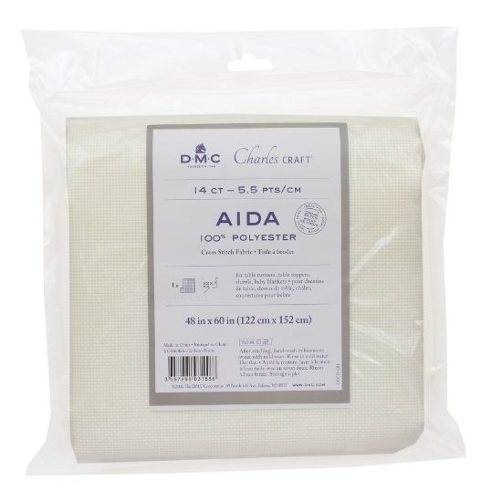 Picture of Charles Craft Polyester Aida 14 Count 48"X60"-Ivory