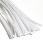Picture of Chenille Stems 6mmx12" 25/Pkg White
