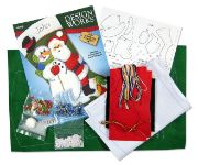 Picture of Design Works Felt Stocking Applique Kit 18" Long-Top Hat Friends