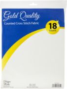 Picture of Design Works Gold Quality Aida 18 Count 60"X36" White