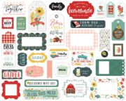 Picture of Carta Bella Cardstock Ephemera 33/Pkg-Frames & Tags, Sunflower Market