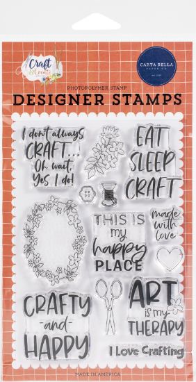 Picture of Carta Bella Stamps Crafty & Happy