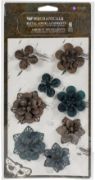 Picture of Finnabair Mechanicals Metal Embellishments Grungy Succulents, 8/Pkg