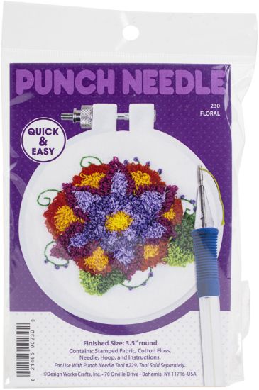 Picture of Design Works Punch Needle Kit 3.5" Round Flower