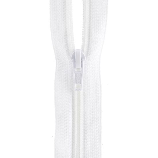 Picture of All-Purpose Plastic Zipper 7" White