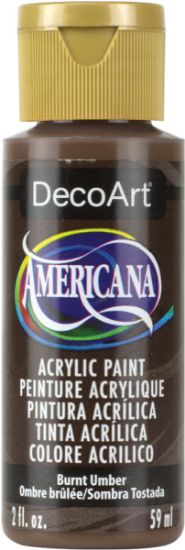 Picture of Americana Acrylic Paint 2oz Burnt Umber - Opaque