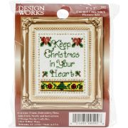 Picture of Christmas In Your Heart Ornament Counted Cross Stitch Kit 2"X3"