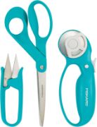 Picture of Fiskars Garment Sewing Fashion Starter Set 3pcs Rotary Cutter, Thread Snips & Scissors