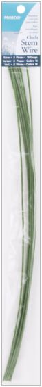 Picture of Cloth Covered Stem Wire 16 Gauge 18" 8/Pkg Green