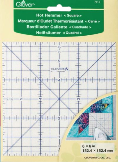 Picture of Clover Hot Hemmer Ruler 6"X6"-Square