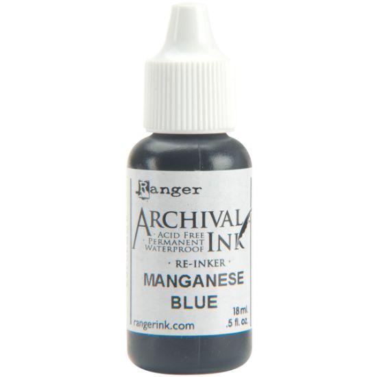 Picture of Archival Pad Re-Inker .5oz Manganese Blue