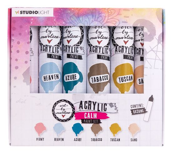 Picture of Art By Marlene Acrylic Paint Set 28ml 6/Pkg-Calm