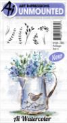 Picture of Art Impressions Watercolor Cling Rubber Stamps Foliage Set 4