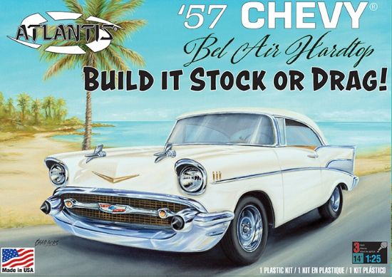 Picture of Atlantis Plastic Model Kit-1957 Chevy Bel Air Stock/Drag