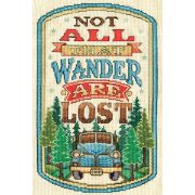 Picture of All That Wander Counted Cross Stitch Kit 8"X12" 14 Count