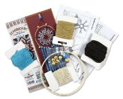 Picture of Design Works/Zenbroidery Macrame Wall Hanging Kit 6"X16"-Earthtone Star