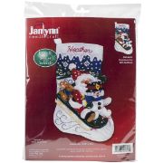 Picture of Christmas Fun Stocking Felt Applique Kit 16.5" Long