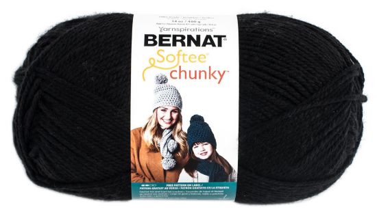 Picture of Chunky Big Ball Yarn - Solids Black