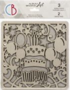 Picture of Ciao Bella Album Binding Art Shaped & Carved Pages 5/Pkg Let's Party, 8.625"X8.625"